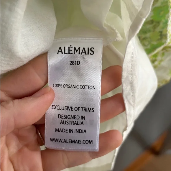 Alemais green minidress size 6 - Picture 4 of 7